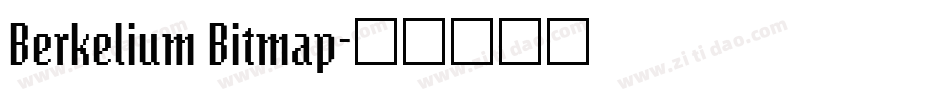 Berkelium Bitmap字体转换